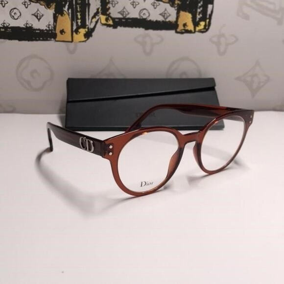 New Authentic Dior CD3 086 51 Ladies Aviator/Pilot Eyeglass Frames – Tortoise - Picture 8 of 12